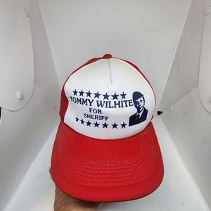 Vintage Political Tommy Wilhite For Sheriff Mississippi Snap Mesh Trucker Hat